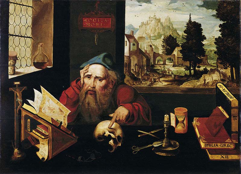 Joos van cleve Der heilige Hieronymus im Gehaus